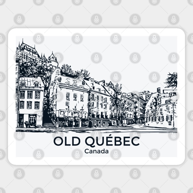 Old Québec - Canada Magnet by Lakeric